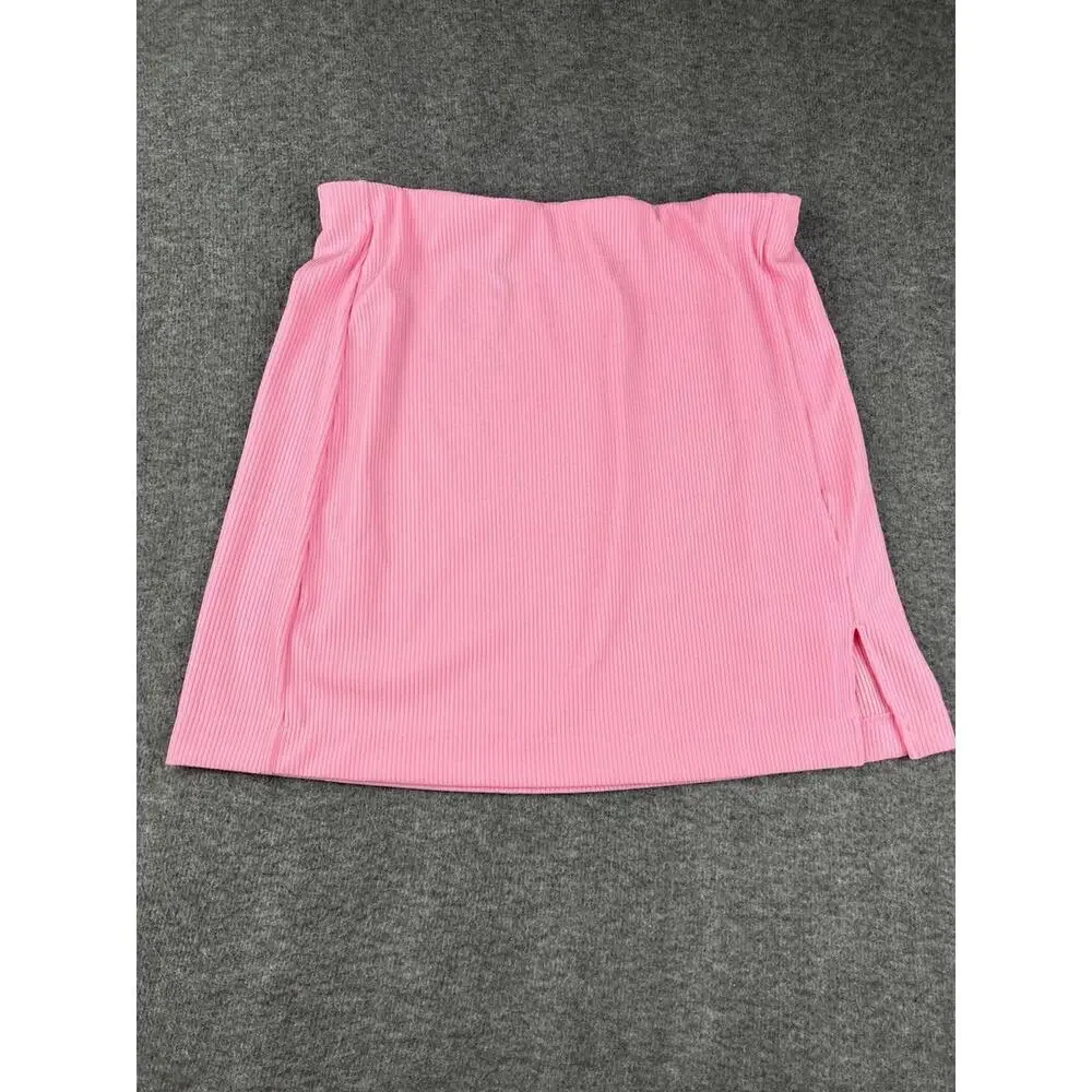 H&M Divided Women's Pink‎ Ribbed Skirt Size Medium